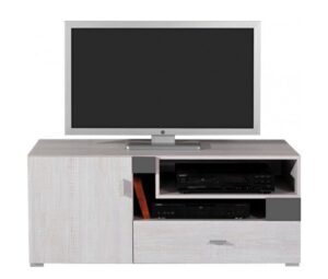 Televizní stolek delbert 12 - borovice/tmavě šedá