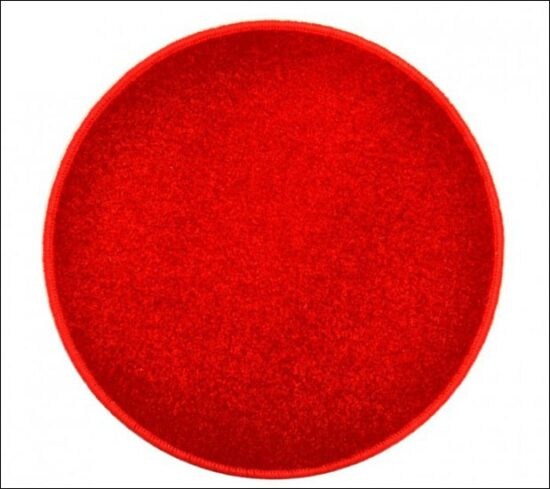 Eton červený koberec kulatý - 120 cm