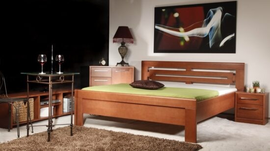Masivní postel s úložným prostorem arleta 2 - 160/180 x 200cm - 160 x