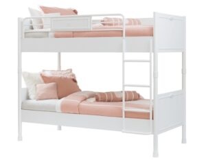 Dětská patrová postel 90x200cm ema - bílá