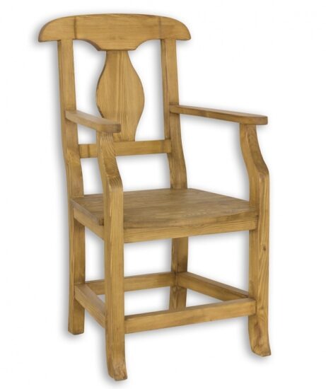 Židle s opěrkami sil 11 selská - k13 bělená borovice