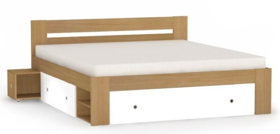 Manželská postel rea larisa 180x200cm s nočními stolky - buk
