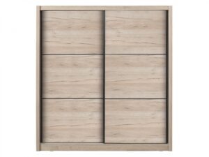 Šatní skříň s posuvnými dveřmi debby 215 - dub šedý