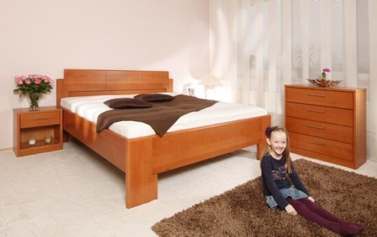 Masivní postel s úložným prostorem deluxe 1 - 160/180 x 200cm - 180 x