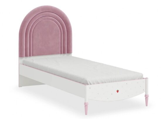 Dětská postel susy 90x200cm - bílá/růžová