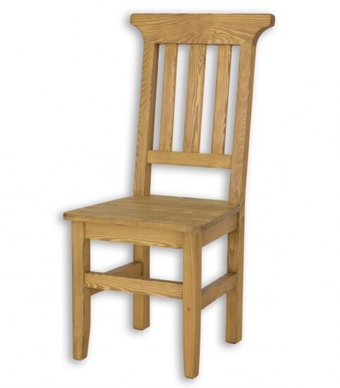 Židle jídelní dřevěná selská sil 04 - k03 bílá patina