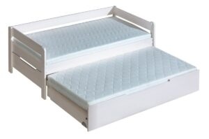 Dětská postel z masivu 90x200cm tibor s přistýlkou - borovice -