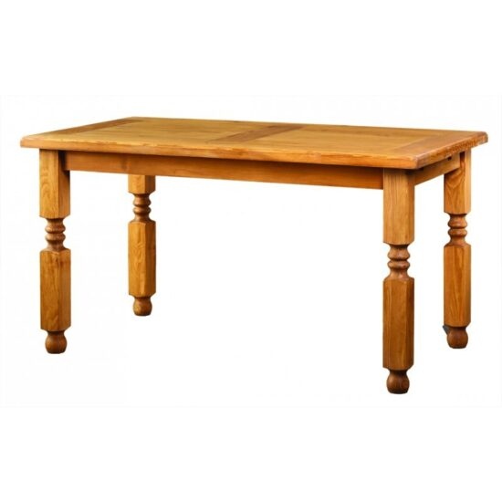 Jídelní selský rustikální stůl z masivního dřeva mes 01 b - 100x200cm