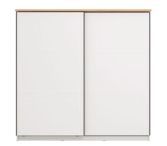 Skříň s posuvnými dveřmi lotta - bílá/dub artisan