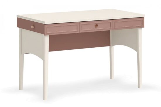 Psací stůl beauty - béžová/růžová