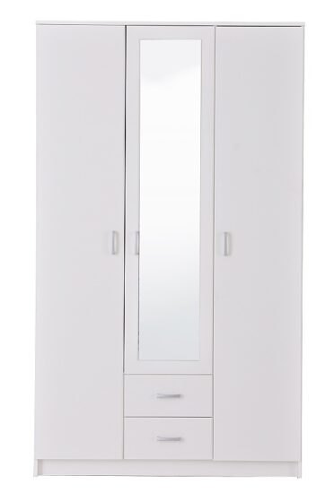 Kombinovaná skříň se zrcadlem 3d nerea - bílá