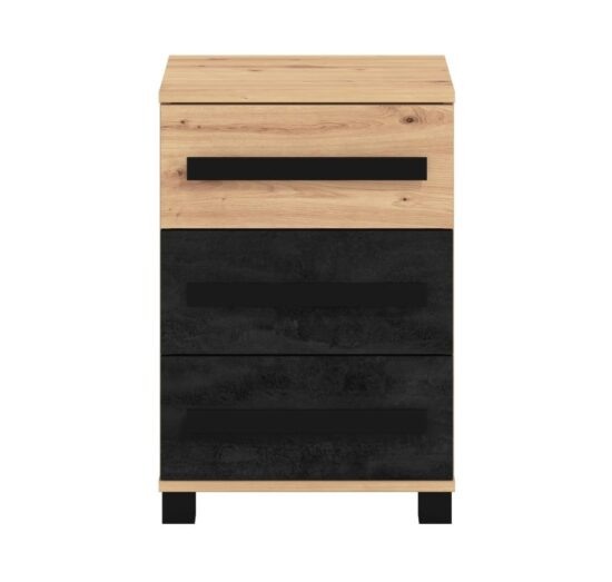 Noční stolek ticiano - dub artisan/carbon