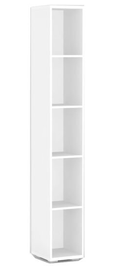 Úzký regál rea store 30x200cm - bílá