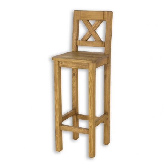 Barová židle masiv sil 23 - k03 bílá patina