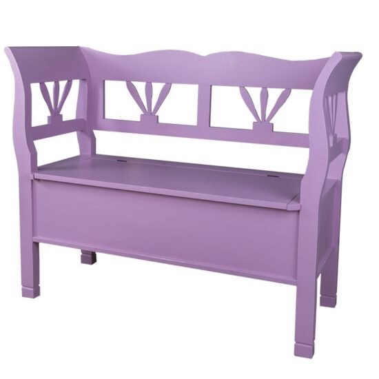 Dřevěná lavice s úložným prostorem honey - barva - p004