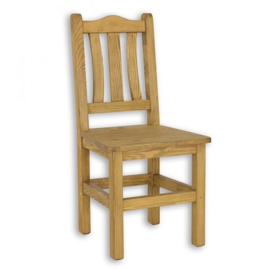 Židle z masivního dřeva sil 05 selská - k17 bílý vosk