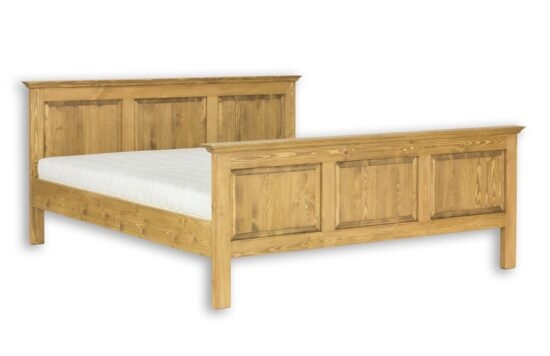 Masivní postel 90x200cm acc 02 - k15 hnědá borovice