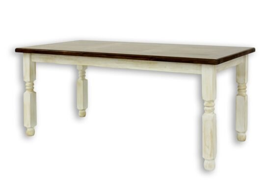 Jídelní selský rustikální stůl z masivního dřeva 90x160cm mes 01 a s