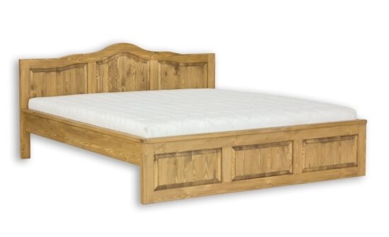 Masivní postel 90x200cm acc 04 - k03 bílá patina