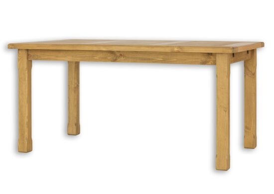 Dřevěný jídelní stůl 80x120 mes 02 a s hladkou deskou - k15 hnědá