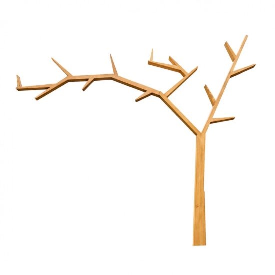 Police ve tvaru stromu cos 17 levá - k13 bělená borovice
