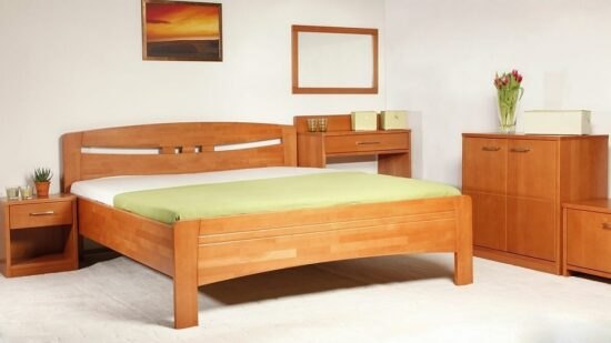 Masivní postel s úložným prostorem evita 1 - 160/180 x 200cm - 160 x