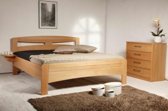 Masivní postel s úložným prostorem evita 2 - 160/180 x 200cm - 160 x