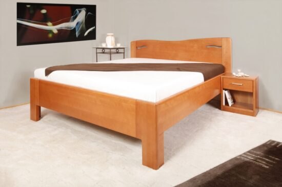Masivní postel s úložným prostorem k-design 2 - 160/180 x 200cm - 160