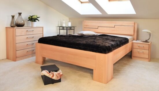 Masivní postel s úložným prostorem manhattan 3 - 160/180 x 200cm - 180