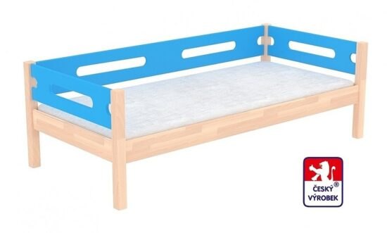 Masivní dětská postel benjamin bubbles 90x200cm se zábranou - výběr