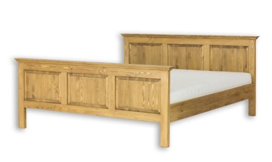 Masivní postel 160x200 acc 02 - k15 hnědá borovice