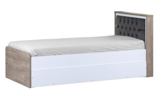 Studentská postel 90x200 se zásuvkou brian - dub/bílá