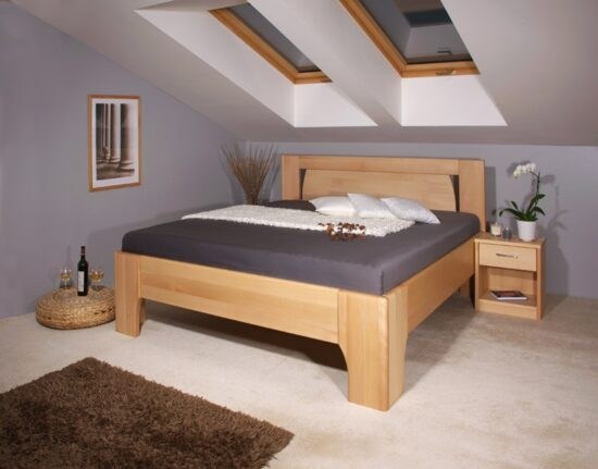 Masivní postel s úložným prostorem olympia 1 - 160/180 x 200cm -