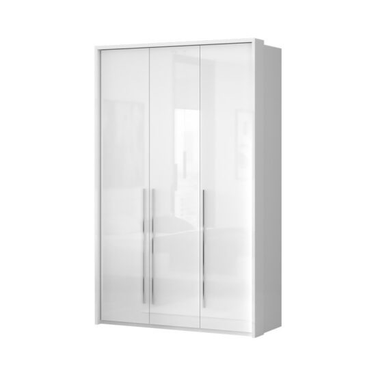 Třídveřová skříň tiana-bílá - p3b/pn s osvětlením