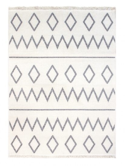 Oboustranný koberec dylan - šedá/bílá