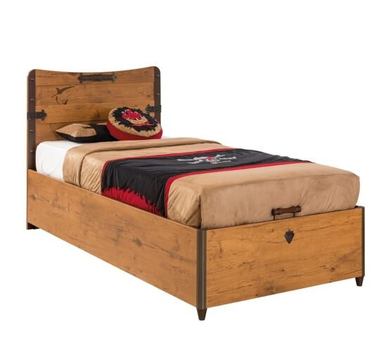Dětská postel jack 90x190cm s úložným prostorem - dub lancelot