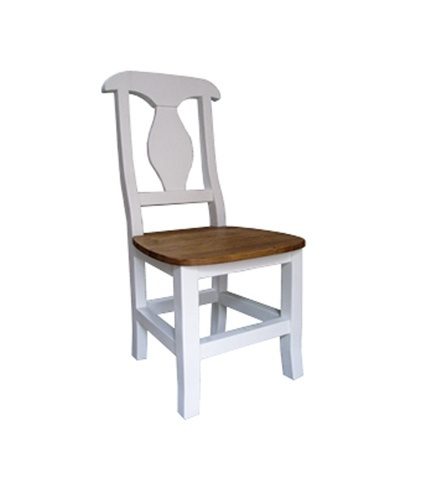 Jídelní židle z masivu sil 03 selská - k17 bílý vosk