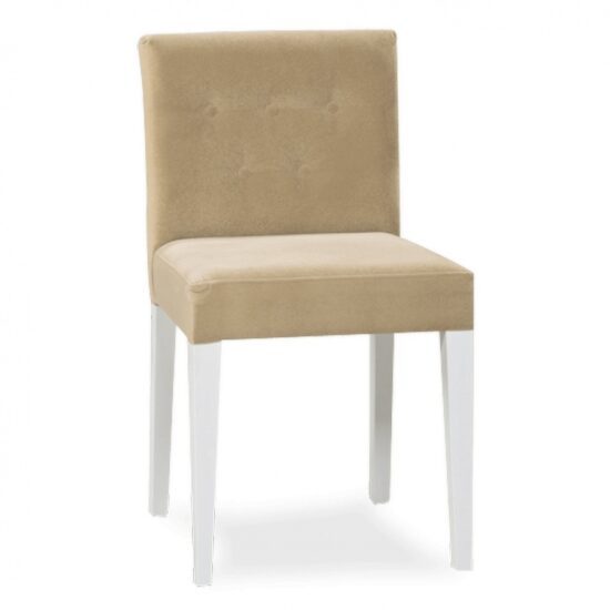 Dětská židle lovely - bílá/hnědá
