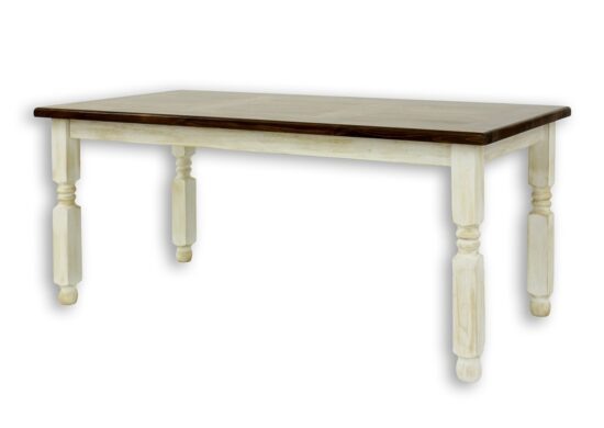 Selský stůl 90x180cm mes 01 a s hladkou deskou - k01 světlá borovice