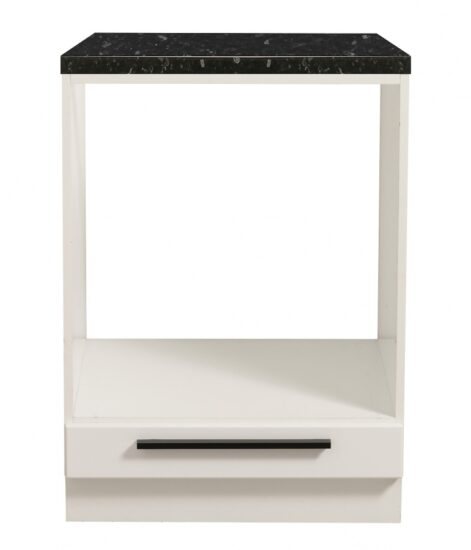 Kuchyňská skříňka na troubu birch-bílá/černá - bez pracovní desky