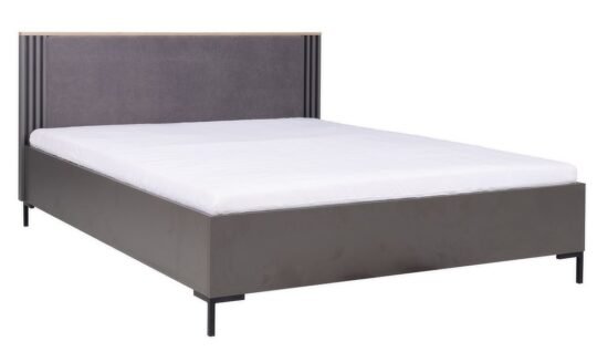 Manželská postel 160x200cm eliot - šedá